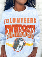 Load image into Gallery viewer, Queen Of Sparkles Gray Volunteers Tennessee Vintage Sweatshirt