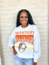 Load image into Gallery viewer, Queen Of Sparkles Gray Volunteers Tennessee Vintage Sweatshirt