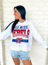Load image into Gallery viewer, Queen Of Sparkles Grey Ole Miss Rebels Vintage Sweatshirt