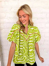 Load image into Gallery viewer, Time To Vacay Green Top