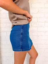 Load image into Gallery viewer, Summer Nights Dark Denim Skort