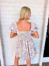 Load image into Gallery viewer, The Way Lavender Floral Print Dress
