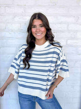 Load image into Gallery viewer, Hold Onto Me Blue Top