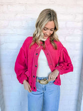 Load image into Gallery viewer, Love Me Vintage Fuschia Cardigan Top