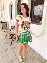 Load image into Gallery viewer, Queen Of Sparkles Football Field Skort