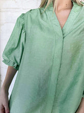 Load image into Gallery viewer, Show You Care Green Rhinestone Top