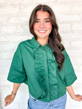 Load image into Gallery viewer, The Weekend Mood Green Top