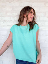 Load image into Gallery viewer, First To Know Mint Sweater Vest