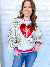 Load image into Gallery viewer, Queen Of Sparkles Vintage Cupid Sweatshirt