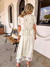 Load image into Gallery viewer, Fields Of Spring White Skirt Set