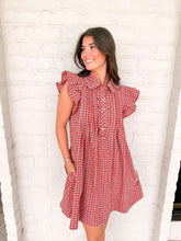 Load image into Gallery viewer, Decide To Take Red Denim Dress