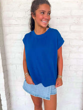 Load image into Gallery viewer, In A Daydream Classic Blue Scuba Top
