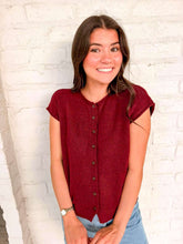 Load image into Gallery viewer, Rise Up Burgundy Top