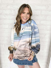 Load image into Gallery viewer, Queen Of Sparkles Multi Beach Scene Sweatshirt