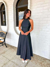 Load image into Gallery viewer, Chasing You Denim Halter Dress