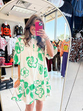 Load image into Gallery viewer, Wanted To Green Floral Dress