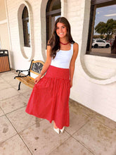 Load image into Gallery viewer, Red Hot Polka Dot Skirt