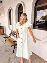 Load image into Gallery viewer, Cruise On The Coast Cream Dress