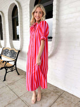 Load image into Gallery viewer, New Start Pink Stripe Dress
