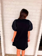 Load image into Gallery viewer, Jordan Amanda Fleur De Lis Black Dress