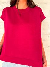 Load image into Gallery viewer, In A Daydream Cabernet Scuba Top