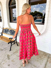 Load image into Gallery viewer, Like Old Times Coral Polka Dot Dress