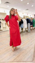Load image into Gallery viewer, Stay Awhile Red Dress
