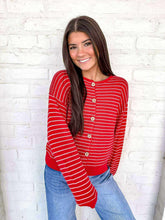 Load image into Gallery viewer, Confidence Is Key Red Cardigan