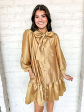 Load image into Gallery viewer, The Afterglow Gold Dress