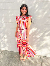 Load image into Gallery viewer, Heading Out Orange Stripe Dress