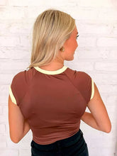 Load image into Gallery viewer, Favorite Tee Brown &amp; Yellow