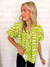 Load image into Gallery viewer, Time To Vacay Green Top