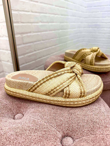 Mia Giade Natural Raffia Sandal