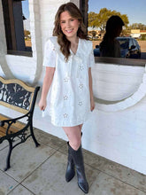 Load image into Gallery viewer, Eyelet Breeze White Dress