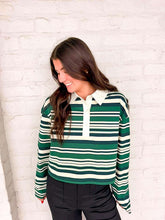 Load image into Gallery viewer, Miles On It Stripe Green Top