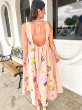 Load image into Gallery viewer, Queen Of Sparkles Licensed LSU Striped Sparkle Gameday Icon Cotton Midi