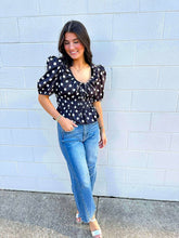 Load image into Gallery viewer, Rock On Polka Dot Top