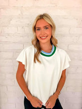 Load image into Gallery viewer, Smooth Going White Shirt Sleeve Top