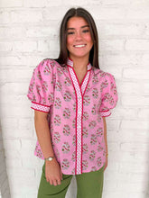Load image into Gallery viewer, Season In Bloom Pink Top
