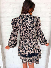 Load image into Gallery viewer, Wildflower Season Black Dress