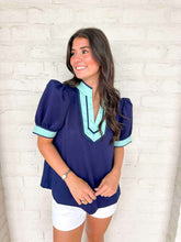 Load image into Gallery viewer, Finding Hope Navy Top