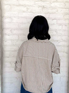 Change Your Mind Brown Top
