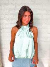 Load image into Gallery viewer, From The View Light Sage Halter Top