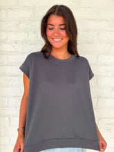 Load image into Gallery viewer, In A Daydream Ash Grey Scuba Top