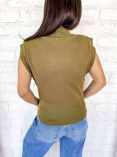 Load image into Gallery viewer, Knit To Be Olive Top