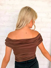Load image into Gallery viewer, Way To Go Brown Fold Over Top