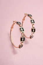 Load image into Gallery viewer, Football Gameday Hoop Earrings