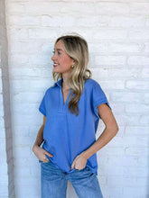 Load image into Gallery viewer, Rock Your Way Blue Top