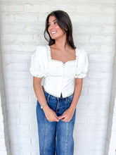 Load image into Gallery viewer, The Charm Sweetheart White Top