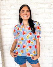 Load image into Gallery viewer, Head Over Heels Light Blue Top